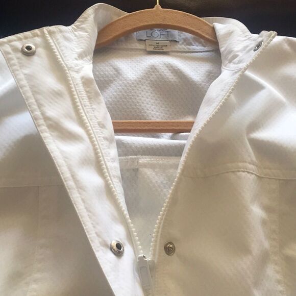 LOFT White Rain Trench Raincoat - Picture 6 of 8